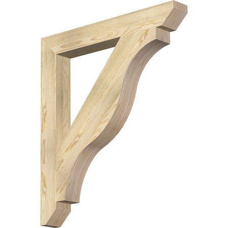 Ekena Millwork Funston Slat Rough Sawn Bracket, Douglas Fir, 4"W x 32"D x 36"H BKT04X32X36FST06RDF